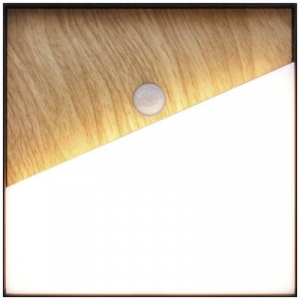 ECO-Light  MEG + PIR (9490-Q-PIR WO) LED-es fali lámpa mozgásjelzővel Fixen beépített LED-es 5 W LED Fa