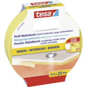 Tesa  maszkol&oacute;szalag, fedő, festőszalag 25 m x 25 mm s&aacute;rga sz&iacute;nű &reg; Maler-Krepp 56270 (56270-00000-01)