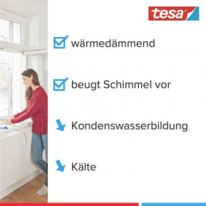 Tesa Hőszigetelő fólia ablakra, 1,7 x 1,5 m átlátszó 1tekercs moll® Thermo Cover (05430-00000-01)