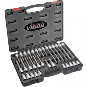 Vigor Torx kulcs készlet 12,5 mm ((1/2'' ), 32 részes,  (V1917)