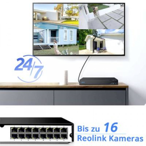 Reolink  (NVS16) 16 csatornás Hálózati videófelvevő