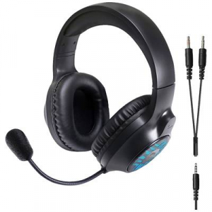 Speedlink  TYRON Gamer Over Ear headset Vezet&eacute;kes Stereo Fekete, RGB Headset, Hangerő szab&aacute;lyoz&aacute;s, Mikrofon n&eacute;m&iacute;t&aacute;s (SL-860016-BK)
