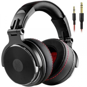 OneOdio  Pro-60 DJ Over Ear fejhallgat&oacute; Vezet&eacute;kes Stereo Fekete High-Resolution audio &Ouml;sszehajthat&oacute;, Forgathat&oacute; f&uuml;lkagyl&oacute; (A-AA01-17)