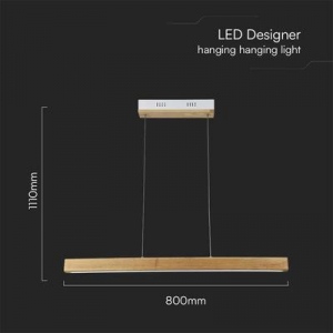 V-TAC  (23100) VT-7582 LED-es f&uuml;ggől&aacute;mpa LED EEK: E (A - G) 12 W Fa