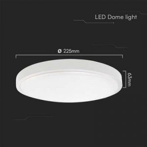 V-TAC  (76161) VT-8618W-RD-N LED-es k&uuml;lt&eacute;ri fali l&aacute;mpa LED EEK: F (A - G) 18 W Feh&eacute;r