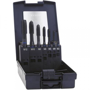 Exact G&eacute;pi menetf&uacute;r&oacute; k&eacute;szlet 7 r&eacute;szes HSS-E M3 - M12 menethez DIN 371B  (42305)