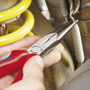 KNIPEX F&eacute;l-kerek csőrű fog&oacute; v&aacute;g&oacute;&eacute;llel (g&oacute;lyacsőr fog&oacute;), 200 mm, 201 g,  (26 12 200)