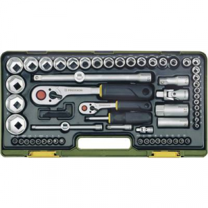 Proxxon Industrial Racsnis dugókulcs készlet, 65 részes, 6,3 mm (1/4) és 12,5mm (1/2), Proxxon (23286)