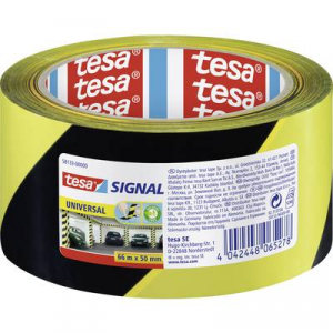 Tesa  UNIVERSAL (58133-00000-00) Jelölő ragasztószalag ® SIGNAL Sárga, Fekete (H x Sz) 66 m x 50 mm 1 db