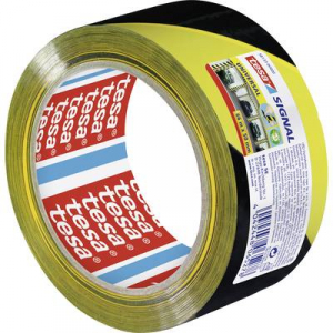 Tesa  UNIVERSAL (58133-00000-00) Jelölő ragasztószalag ® SIGNAL Sárga, Fekete (H x Sz) 66 m x 50 mm 1 db