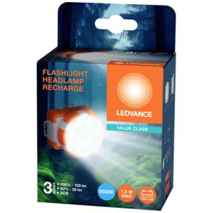 Ledvance  (4099854175527) LED Fejlámpa Akkuról üzemeltetett 100 lm (4099854175527)