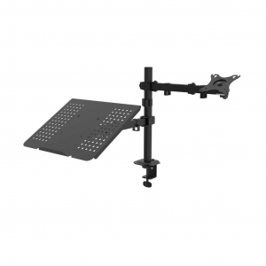 Akyga asztali monitortartó laptop tálcával 15"-32" (AK-MB-04)
