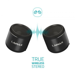 LAMAX Sphere2 Mini USB-C Bluetooth hangszóró fekete (LXWSMSPR2MCBA)