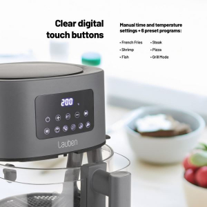 Lauben Glass&Grill Air Fryer 3in1 forr&oacute;levegős s&uuml;tő (5500BG)