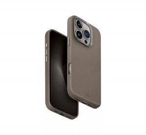 Uniq Lyden Apple iPhone 16 Pro MagSafe Bőr tok szürke (UNIQ-IP6.3P(2024)-LYDMGRY)