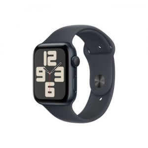 Apple Watch SE (2024) GPS 40mm éjfekete alumínimumtok, éjfekete sportszíj M/L (MXE93QH/A)