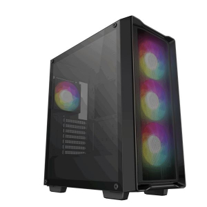 Deepcool CC560 MESH V2 táp nélküli ablakos ház fekete (R-CC560-BKAMA4-G-2)