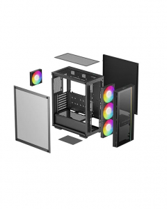 Deepcool MATREXX 55 V4 C táp nélküli ablakos ház fekete (R-MATREXX55-BCADA4-G-4)
