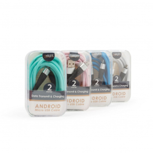 Delight USB-A - USB Micro kábel 2m különböző színek! 1db (55439A)