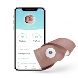 Owlet Smart Sock 3 okos zokni 0-18 hónapig rózsaszín