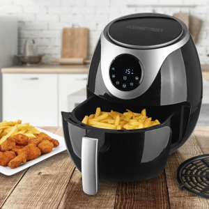 GourmetMaxx forrólevegős fritőz fekete (03543)