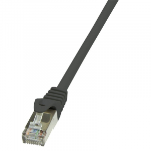 LogiLink F/UTP patch kábel Cat.5e 10m fekete  (CP1093S)