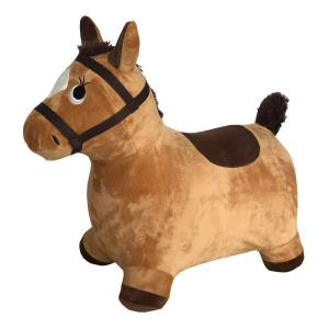 Lovacska ugráló plüss felülettel 56 cm barna (KD307-BROWN)