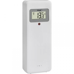 TFA Dostmann  (60.4521.01) R&aacute;di&oacute;jel vez&eacute;rl&eacute;sű Fali&oacute;ra 360 mm x 28 mm x 235 mm Fekete Nagy kijelző