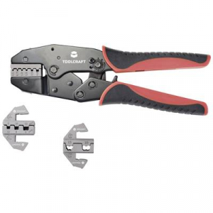 TOOLCRAFT  (TO-7703463) Krimpelő fogó készlet 83 részes Érvéghüvelyek 0.5 - 35 mm2 Érvéghüvely-választékot tartalmazó kofferrel, Cserélhető krimpelőbe