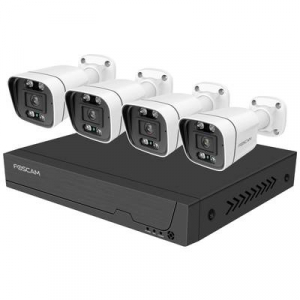 Foscam  (FN9108E-B4-2T) LAN IP-Megfigyelő kamera készlet8 csatornás4 db kamerával3072 x 1728 pixel