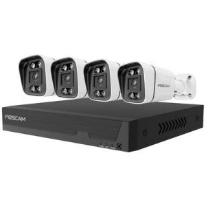 Foscam  (FN9108E-B4-2T) LAN IP-Megfigyelő kamera készlet8 csatornás4 db kamerával3072 x 1728 pixel