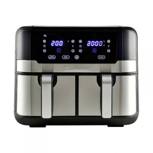 Masterpro  Forrólevegős fritőz 2400 W Tapadásmentes bevonat, Cool-touch ház, Időzítő funkció, Túlhevülés elleni védelem, Kijelzővel Fekete/nemesacél (