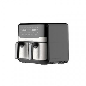 Masterpro  Forrólevegős fritőz 2400 W Tapadásmentes bevonat, Cool-touch ház, Időzítő funkció, Túlhevülés elleni védelem, Kijelzővel Fekete/nemesacél (