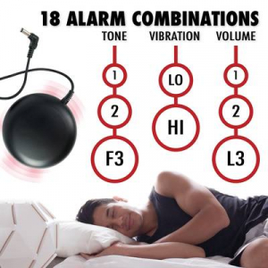 Geemarc  (JWNS-DYNAMITE_BLK_VD) Kvarc &Eacute;bresztő&oacute;ra Fekete Riaszt&aacute;si idők 1 USB csatlakoz&oacute;, Extra hangos &eacute;bresztőhang