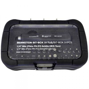 Bernstein  (6-355-ESD) Bit k&eacute;szlet 31 r&eacute;szes 1/4 (6.3 mm)