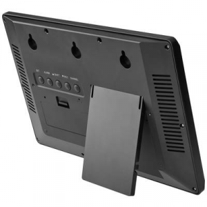 TFA Dostmann  (60.4524.01) R&aacute;di&oacute;jel vez&eacute;rl&eacute;sű Fali&oacute;ra 360 cm x 28 mm x 235 mm Fekete Nagy kijelző