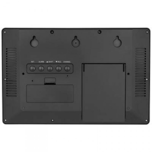 TFA Dostmann  (60.4524.01) R&aacute;di&oacute;jel vez&eacute;rl&eacute;sű Fali&oacute;ra 360 cm x 28 mm x 235 mm Fekete Nagy kijelző