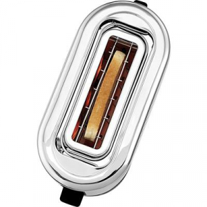 WMF  Toaster Kenyérpirító Beépített zsemle feltéttel Nemesacél, Fekete (0414100011)