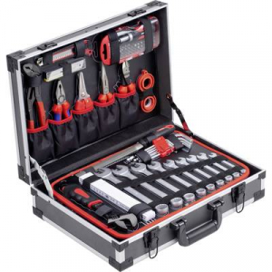 Meister Werkzeuge  (WU8973750) Univerz&aacute;lis Szersz&aacute;mos hordt&aacute;ska, tartalommal 131 r&eacute;szes (H x Sz x Ma) 460 x 320 x 140 mm