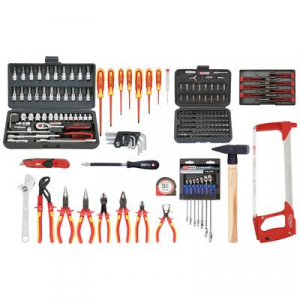 KS Tools Prémium villanyszerelő szerszámkészlet, 195 részes,  (117.0195)
