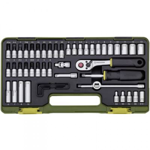 Proxxon Industrial Racsnis dugókulcs készlet, Krova BIT készlet 49 részes 6,3 mm (1/4), Proxxon (23280)