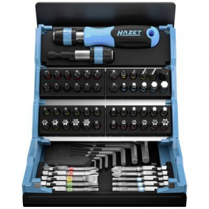 Hazet  SmartCase (2200SC-1) Bit k&eacute;szlet 69 r&eacute;szes Belső hatlap, Egyeneshorny&uacute;, Kereszthorny&uacute; Phillips, Kereszthorny&uacute; Pozidriv, T profil