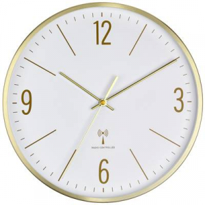 TFA Dostmann  (60.3534.53) Rádiójel vezérlésű Falióra 300 mm x 45 mm x 300 mm Arany