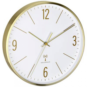 TFA Dostmann  (60.3534.53) Rádiójel vezérlésű Falióra 300 mm x 45 mm x 300 mm Arany