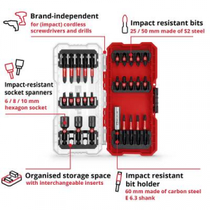 Einhell  (108703) Bit k&eacute;szlet 28 r&eacute;szes