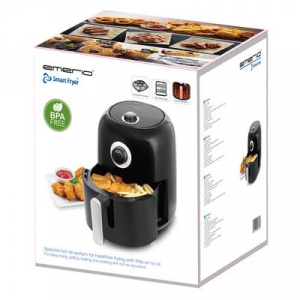 EMERIO  (AF-125770) Forr&oacute;levegős fritőz 3.4 l 1450 W Fekete