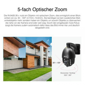 INSTAR  IN-9420 (14091) LAN, WLAN IP Megfigyelő kamera 2560 x 1440 pixel