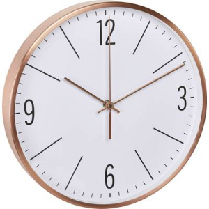 TFA Dostmann Rádiójel vezérlésű csendes falióra 300 x 45 mm, vörösréz,  (60.3534.51)