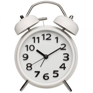 TFA Dostmann  (60.1040.02) Kvarc Ébresztőóra Fehér Riasztási idők 1 Zajtalan óraszerkezet