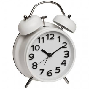 TFA Dostmann  (60.1040.02) Kvarc Ébresztőóra Fehér Riasztási idők 1 Zajtalan óraszerkezet